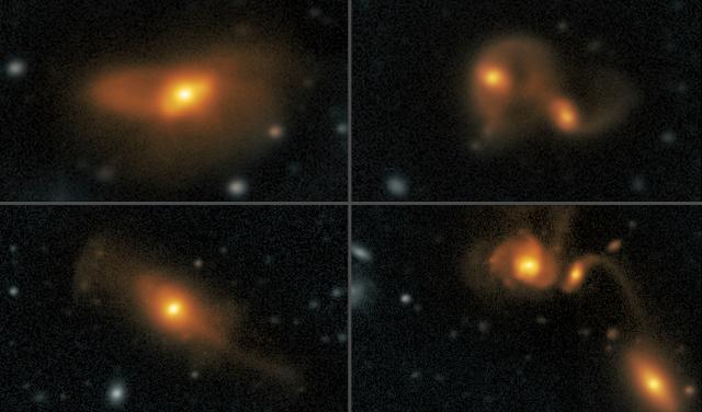 Cuásares interaccionado con otras galaxias
