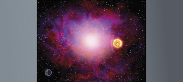 Supernova explosion that contaminates a nearby star with ejected material and ends in a black hole