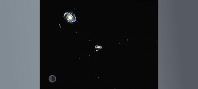 Local Group of galaxies (loop rotation)