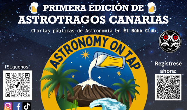 Cartel de la primera edición de "Astronomy on Tap – Canary Islands"