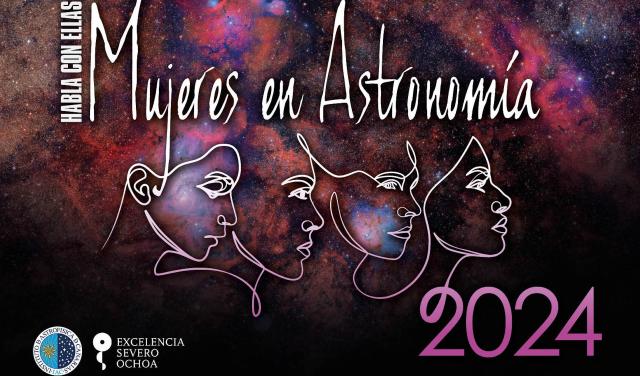Cartel de la edición 2024 de "Habla con Ellas: Mujeres en Astronomía"