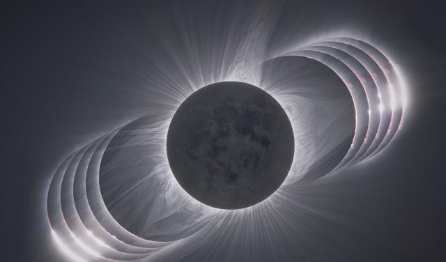 Imagen de un eclipse total de Sol 