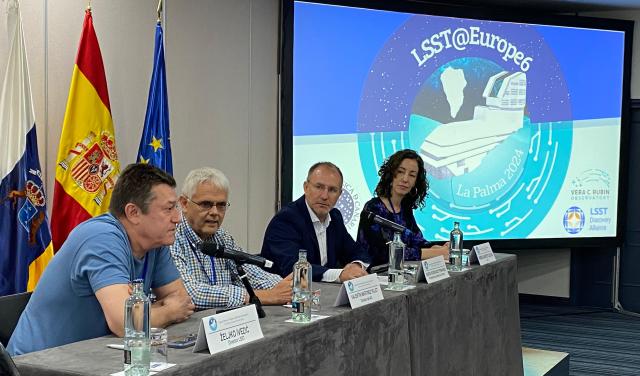 El presidente del Cabildo de La Palma, Sergio Rodríguez, inauguró el Congreso LSST@Europe 6. 