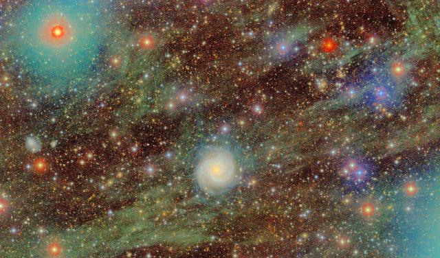 Campo entero observado por el estudio de la Galaxia M74 / IAC