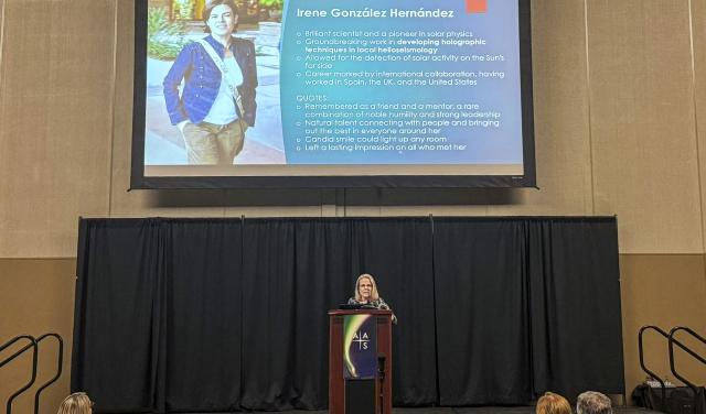 Holly Gilbert recibe el premio inaugural Irene González Hernández en Física Solar