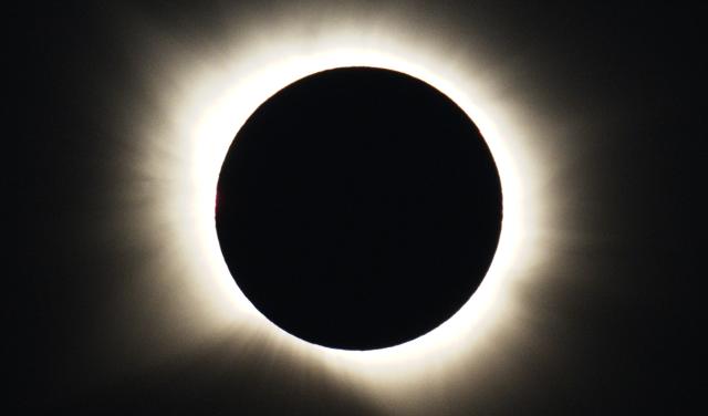 Imagen del eclipse total de Sol tomada desde Borobia (Soria) el 12 de agosto de 2026