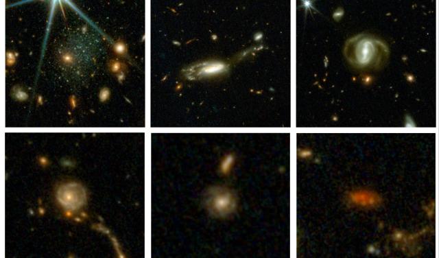  Nueve galaxias tomadas de entre más de 700.000 que abarcan todo el tiempo cósmico