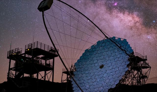 The LST-1 telescope at La Palma