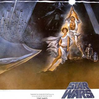 Cartel de la película "La Guerra de las Galaxias" (George Lucas, 1977)