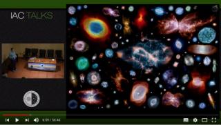 Henri M. Boffin, during his talk "Binary stars as the key to understand planetary nebulae". Credit: IAC.      