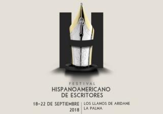Poster of Hispanoamerican Festival of Authors in La Palma.