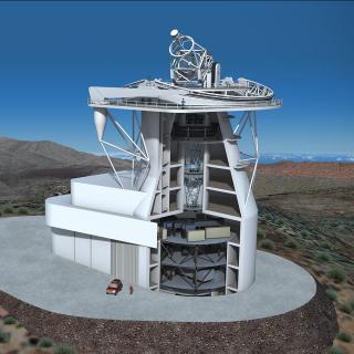 Telescopio Solar Europeo (EST). Crédito: Gabriel Pérez Díaz, SMM (IAC)