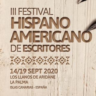 Poster of the third Spanish-American Writers’ Festival in La Palma