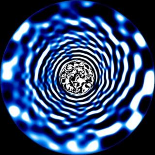 A snapshot from a hydrodynamical simulation of the interior of a star