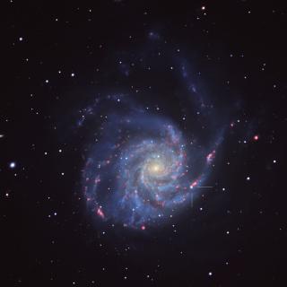 Image of galaxy M101 with supernova SN 2023ixf.