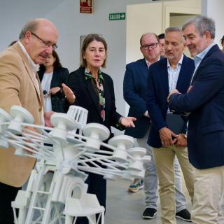 Visit to the IACTEC by Fernando Clavijo and Javier Franco 