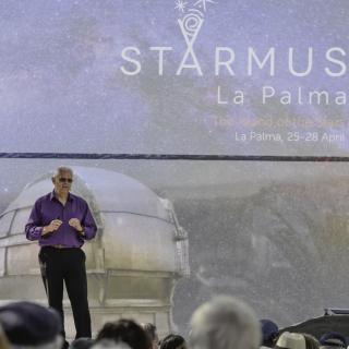 El director del IAC, Valentín Martínez Pillet durante la presentación del Festival Starmus en La Palma.