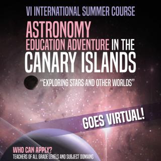 Cartel del Astronomy Education Adventure in the Canary Islands 2020