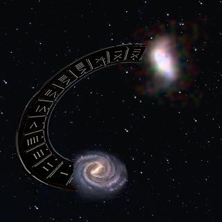 Artist's impression of the evolution of the galaxy ceers-2112