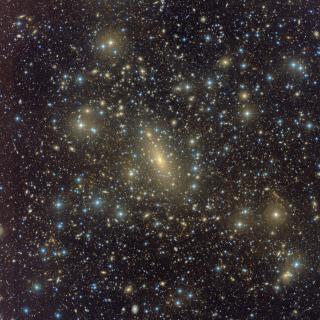 A colour composite image of IC 1101, based on data from the Wide Field Camera (WFC) on the Isaac Newton Telescope (INT)