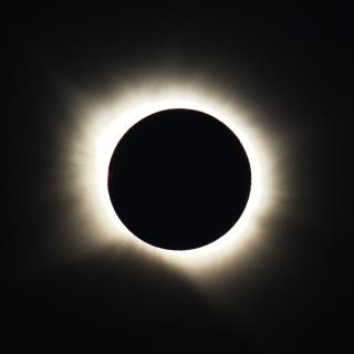 Imagen del eclipse total de Sol tomada desde Borobia (Soria) el 12 de agosto de 2026