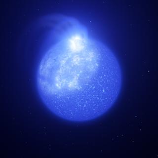 Estrella con manchas magnéticas gigantes Estrella con manchas magnéticas gigantes