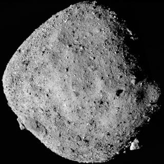 Mosaic image of asteroid Bennu.