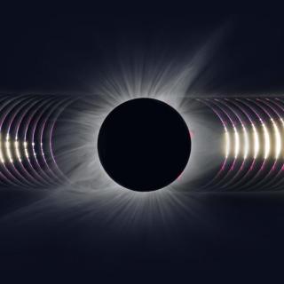 Sequence of a total solar eclipse
