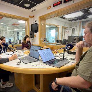 (De izq. a der.) Verónica Martín, Samuel Geraldía, Cristina Ramos y Alfred Rosenberg 