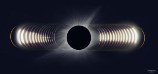 Sequence of a total solar eclipse