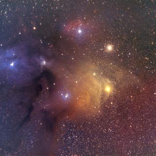 Star "Rho" de Ophiucus + Antares. Credit: Ignacio de la Cueva Torregrosa (Gran premio absoluto - Fotocósmica 2004)