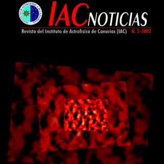 Cover IAC NEWS, 1-2002. "Cosmic Fossils"