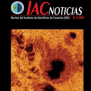 Cover IAC NEWS, 2-2002. "Sun Images"